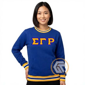 Sudadera Personalizada de Algodón y Felpa con Bordado de Sigma Gamma Rho, de Alta Calidad para Mujer, Ropa Griega Otoño/Invierno - Product Image 1