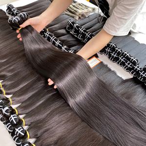 Extensiones de Cabello Humano Liso Natural de Doble Trama, Cabello Virgen Vietnamita, Color Natural, Mejor Precio al por Mayor - Product Image 4