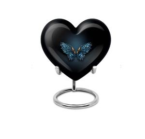 โกศรูปหัวใจสีดำขายดี สำหรับบรรจุอัฐิของมนุษย์ ใช้ในงานศพ พร้อมฐานตั้ง - Product Image 3