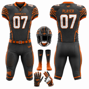 Maillot de football américain WARPRO ELITE pour homme, col en V, sublimé, manches courtes, ajusté, anti-transpiration, toutes saisons - Product Image 5