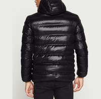 Promotion : Doudoune Homme Tendance Brillante à Capuche Courte et Épaisse, Blouson d'Hiver Matelassé Brillant pour Homme