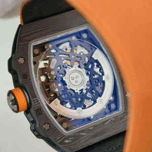 Reloj de Lujo para Hombre, Automático/de Cuarzo, Mecánico, RM 67-02, Correa de Cuero Genuino, Cierre de Mariposa, Caja de Acrílico, Esfera Luminosa - Product Image 6