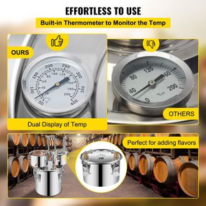 Distillatore Moonshine 3 Galloni 12L in Acciaio Inossidabile, Kit per Distillazione Domestica con Tubo in Rame e Pompa di Circolazione, Facile da Montare - Product Image 3
