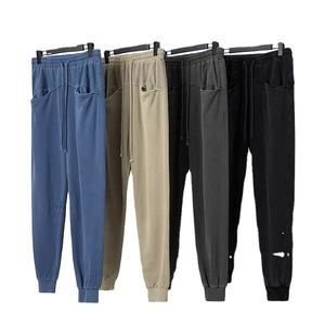 Pantalones deportivos de algodón de alta calidad con logotipo personalizado para hombre 2023, informales, transpirables, de cintura alta, de talla grande, diseño holgado, venta al por mayor - Product Image 6
