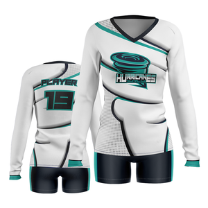 Ensemble d'uniformes de volley-ball pour hommes Cobra, sublimé, col en V, manches courtes, évacuation de l'humidité, 100 % polyester, élastique, nom du joueur - Product Image 3