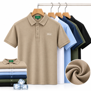 Polo en tricot respirant pour homme - Product Image 1