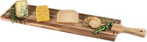 Planche à charcuterie en bois naturel extra longue, plateau de service pour fromages, planche à pâté, conteneur pour fêtes, hôtels, décoration, vente en gros - Product Image 4