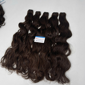 Nouveau produit : Extensions de cheveux naturels vietnamiens bruts ondulés, couleur marron, haute qualité, précommande - Product Image 3
