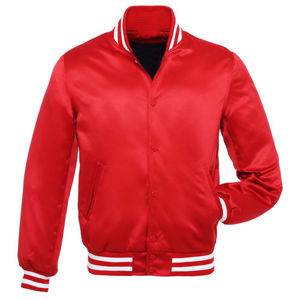 Chaqueta Bomber de Satén para Hombre, Moderna y Cómoda, de Alta Calidad, Duradera y Perfecta para Uso Casual - Product Image 1