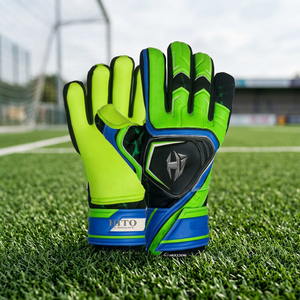 Gants de gardien de but de football pour adultes et jeunes, conçus sur mesure, en latex et matériau sportif, confortables - Product Image 2