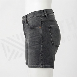 Shorts de Mezclilla de Cintura Alta para Mujer, Vaqueros Rotos y Desgastados, Pantalones Casuales de Moda Urbana para Verano, Ropa para Uso Diario al Aire Libre - Product Image 3