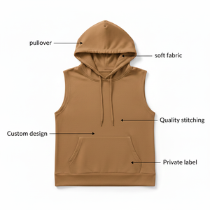 Chaleco de Forro Polar con Capucha para Mujer, Ligero, Suave al Tacto, Antipilling, Cómodo, Sin Mangas, Estilo Urbano, de Moda, Poliéster y Algodón - Product Image 6