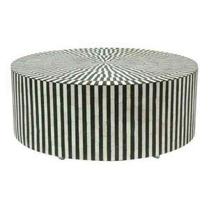 Table en os incrusté de la marque ILAHI, design moderne, détails en agate, rangement, meuble portable pour la maison - Product Image 6