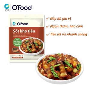 OEM & Wholesale O'Food Black Pepper Braising <b>Sauce</b> 50g | Spicy Ready-to-Use Meat Marinade | Stew & Cooking <b>Sauce</b> - Product Image 4