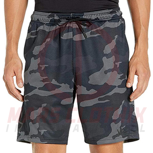 Gym Workout Fitness Sports Custom Logo Men Mesh Shorts Gym Basketball Athletic Streetwear Casual Mesh Men's Shorts - Product Image 3
