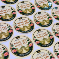 Custom Size Logo Printed Synthetic Paper PP Sticker Sheet Product Packaging Label Vietnam Factory Direct
