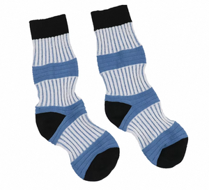 Chaussettes mi-mollet en coton respirant tricotées 3D extra longues pour hommes et femmes, motif torsadé coloré, collection Quatre Saisons - Product Image 1