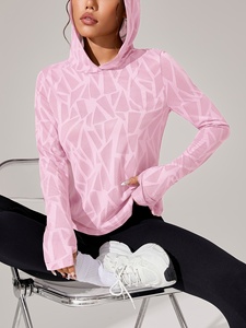 OEM ODM Women's Slim Fit Full Sleeve Breathable Embroidery Yoga Gym Fitness Long Sleeve Zip <b>Workout</b> <b>Jacket</b> - Product Image 4