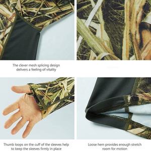 Camisetas de Manga Larga de Secado Rápido con Estampado de Camuflaje, Ropa de Caza, Camisetas de Camuflaje con Sublimación Digital para Hombre - Product Image 5