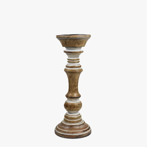 Elegante Portavelas Redondo de Madera para Decoración del Hogar, Portavelas para el Día de San Valentín con Frascos para Velas - Product Image 5