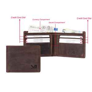 Porte-cartes intelligent RFID en métal fin, style professionnel, en cuir véritable, imprimé sérigraphié – Portefeuille court avec fermeture éclair/pince/bouton - Product Image 3