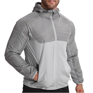Windbreaker Men Casual Spring Autumn New Arrival Lightweight Jacket Contrast Color Zipper up Running Windbreaker Men's Jackets - Product Image 5