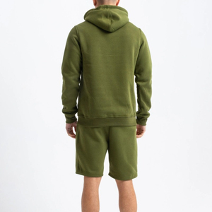 Conjunto Deportivo Unisex de Invierno con Sudadera con Capucha y Pantalones Cortos, Chaqueta con Cierre, Forro Polar, 100% Algodón, Ecológico, Transpirable, de Secado Rápido, Informal - Product Image 3