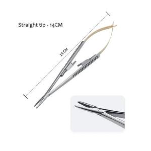 Porte-aiguilles Castroviejo pour implants dentaires, chirurgicaux et orthodontiques - Conception légère pour une prise en main sûre sans accrocs - Product Image 5