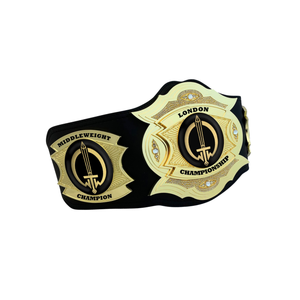 Cinturón de Campeonato de Peso Medio de Londres con Diseño de Espada y Detalles en Oro, Cinturón de Título de Cuero Personalizable de Primera Calidad - Product Image 5