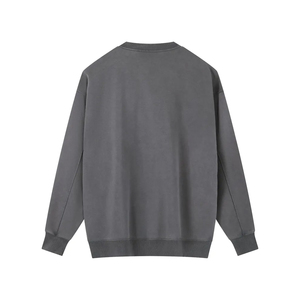 OEM ODM <b>Men</b> Women Acid Wash Sweatshirt Oversized Vintage Crewneck Streetwear Wholesale Supplier - Product Image 4
