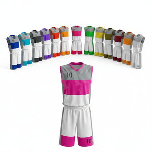 100% High Quality Basketball Team Uniforms Personalized Sublimation Jersey Shorts Set for Adult Youth Competition Sportswear kit - Product Image 1