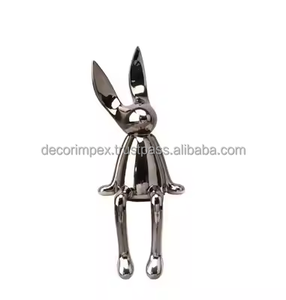 Sculptures de lapin en aluminium pour la décoration de la maison en gros Offre Spéciale par Decor impex - Product Image 1