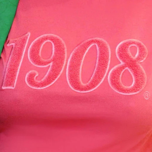 Sweat-shirt en chenille rose uni 1908 pour femme, à manches longues, col rond, en molleton, décontracté, pull tendance, vêtement de mode - Product Image 3