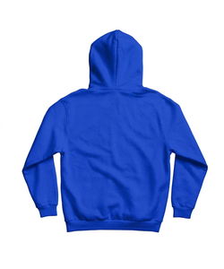 Sweat à capuche bleu royal premium 350 GSM en molleton de coton, logo personnalisé, fabricant de sweats streetwear OEM - Product Image 2