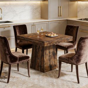 Tavolo da Pranzo Allungabile Moderno in Marmo con Sedie in Legno - Product Image 4