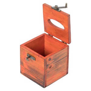 Dispensador de pañuelos faciales de madera envejecida de lujo hecho a mano con tapa abatible, caja de pañuelos de madera recuperada de primera calidad. - Product Image 1