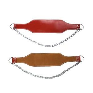 High Quality Dipping Belts Heavy Duty Genuine Leather Weight Lifting Dipping Belt with <b>Chain</b> Wholesale 2026 New Arrival - Product Image 4