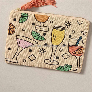 Pochette brodée de perles, porte-monnaie perlé, petite pochette colorée, pochette à monnaie par - Product Image 6