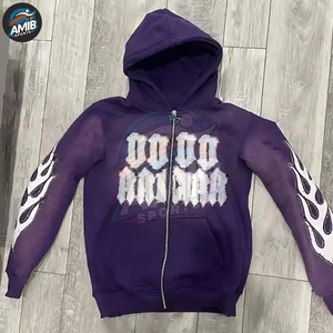 Sudaderas con Capucha de Alta Calidad, Hechas a Medida, Resistentes, para Hombre, de Invierno, con Forro Polar, Mezcla de Algodón, Ajustables, con Bordado - Product Image 4