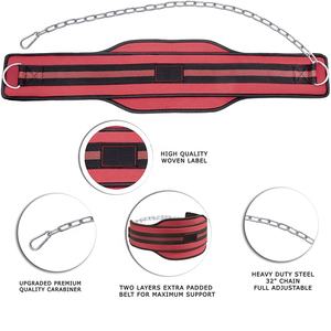 High Quality Custom Weightlifting Neoprene Dip Belts/Bulk Order Weight Lifting Dip Belt Include 32 Inch <b>Stainless</b> <b>Steel</b> <b>Chain</b> - Product Image 4