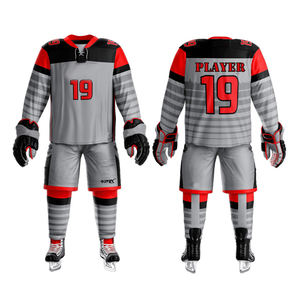 Uniformes de Hockey sobre Hielo Personalizados al por Mayor de la Mejor Calidad, Diseño con Logotipo Personalizado, Transpirables, para Hombre y Unisex, Tallas Grandes, Precio al por Mayor, Casuales - Product Image 1