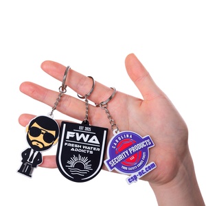 Innovation Ideas Gifts Soft Rubber Key Chain With Custom Logo Souvenir Custom PVC Keychains 3D Logo Custom Rubber Keychain
