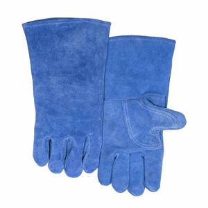 Gants de soudage en cuir de vachette pleine fleur résistants à l'abrasion pour travaux lourds, lutte contre les incendies, construction et barbecue - Product Image 2