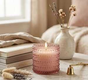 Frasco de Vidrio Esmerilado Premium para Velas con Tapa de Madera, Contenedor para Velas Aromáticas, Decoración para el Hogar, Portavelas, Logotipo Personalizado - Product Image 1