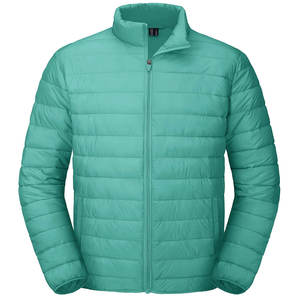 Blouson d'hiver matelassé pour homme avec rembourrage en polyester, coupe-vent, service OEM, faible MOQ, matériau écologique - Product Image 4