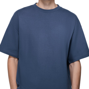 เสื้อยืดคอตตอนทรงโอเวอร์ไซส์พรีเมียม ผ้าคอตตอนหนา สไตล์สตรีท ปักลายตามสั่ง โรงงานขายส่งเสื้อผ้า - Product Image 3
