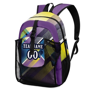 Sac à dos de sport unisexe en polyester, grande capacité, léger, imperméable, avec bandoulière et compartiment zippé, sac de basketball - Product Image 3