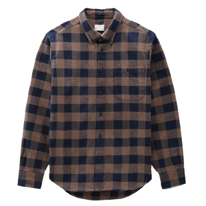 Chemises en flanelle à carreaux pour hommes, manches courtes, printemps, 100% coton, anti-rides, respirantes, design OEM - Product Image 1