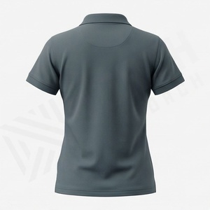 Camiseta Polo con Logotipo Personalizado, Diseño de Bordado Personalizado, Camiseta de Golf de Algodón Lisa para Mujer, Ropa Deportiva Informal, Top Moderno - Product Image 2