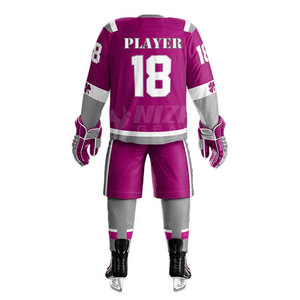 Uniforme de Hockey sobre Hielo de Poliéster Transpirable con Diseño Personalizado y Logotipo Propio, Talla Grande para Adultos, el Más Popular - Product Image 3